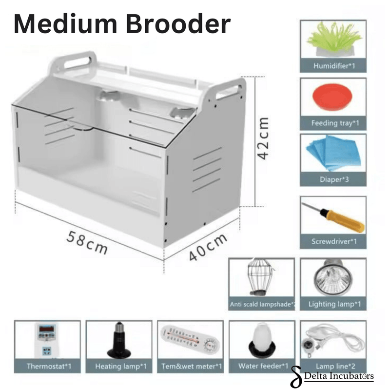 Delta Incubators Brooder – Medium - Delta Incubators