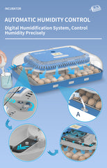 Platinum Range 70 Egg Incubator, Setter and Hatcher