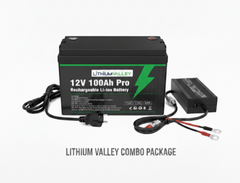 12V 100Ah LiFePO₄ Battery + 14.6V 20A Charger Combo - Delta Incubators